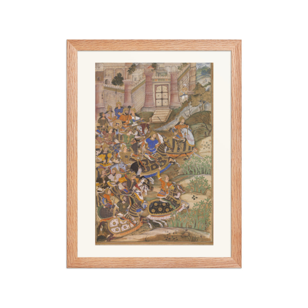 Siege of the Fort — Restored Mughal Wall Art — view 2
