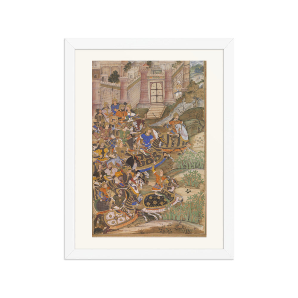 Siege of the Fort — Restored Mughal Wall Art — view 3