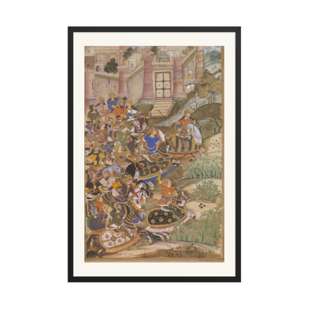 Siege of the Fort — Restored Mughal Wall Art — view 7