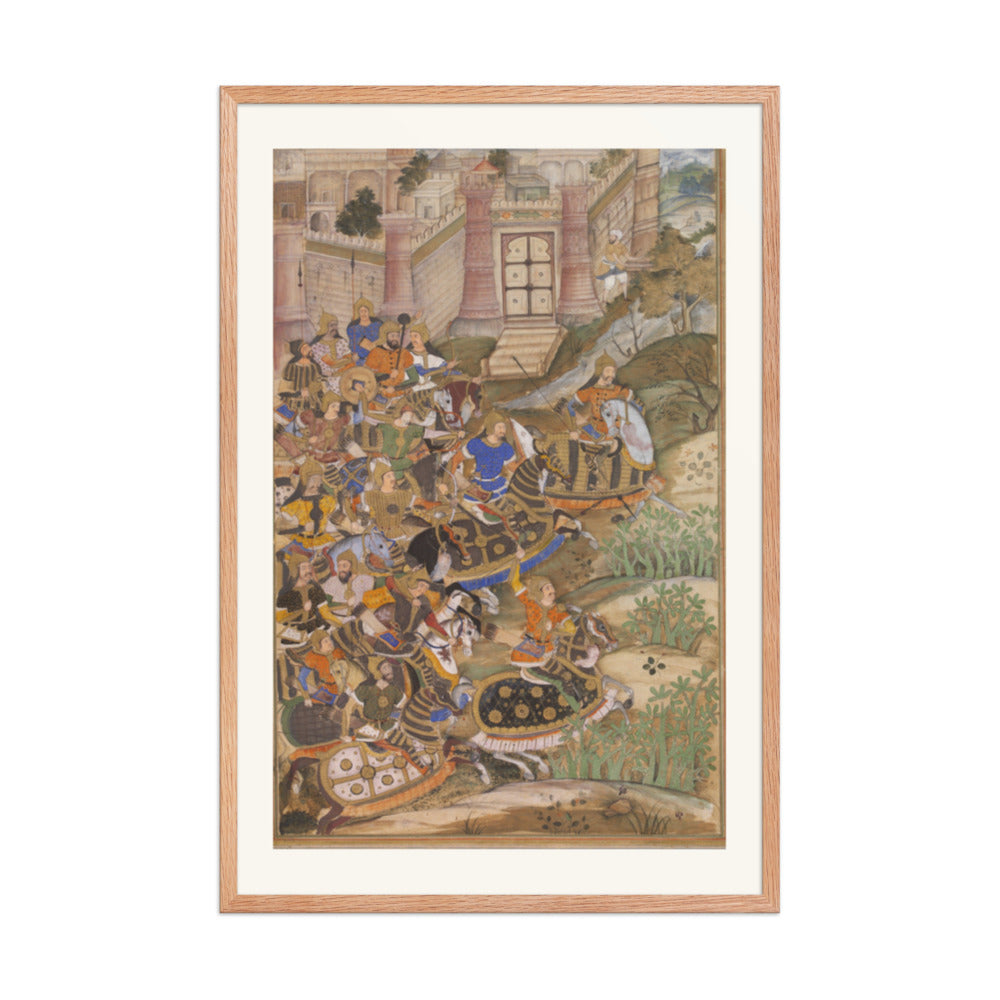 Siege of the Fort — Restored Mughal Wall Art — view 8