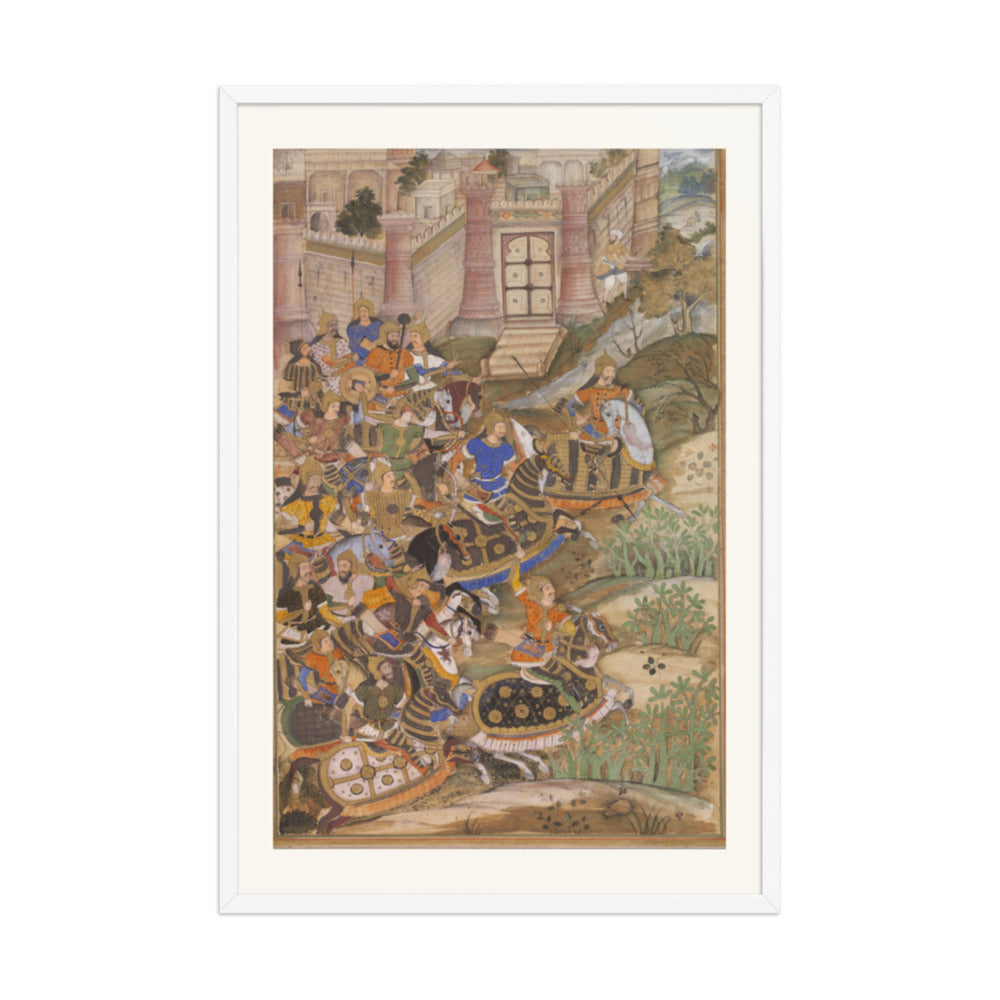 Siege of the Fort — Restored Mughal Wall Art — view 9