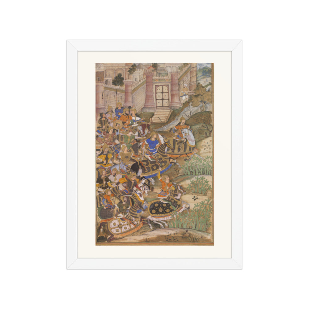 Siege of the Fort — Restored Mughal Wall Art — view 3