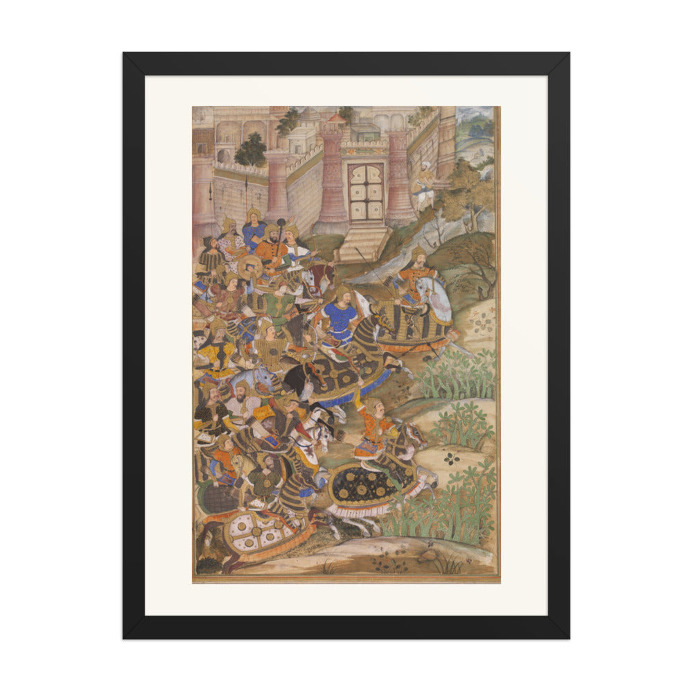 Siege of the Fort — Restored Mughal Wall Art — view 4