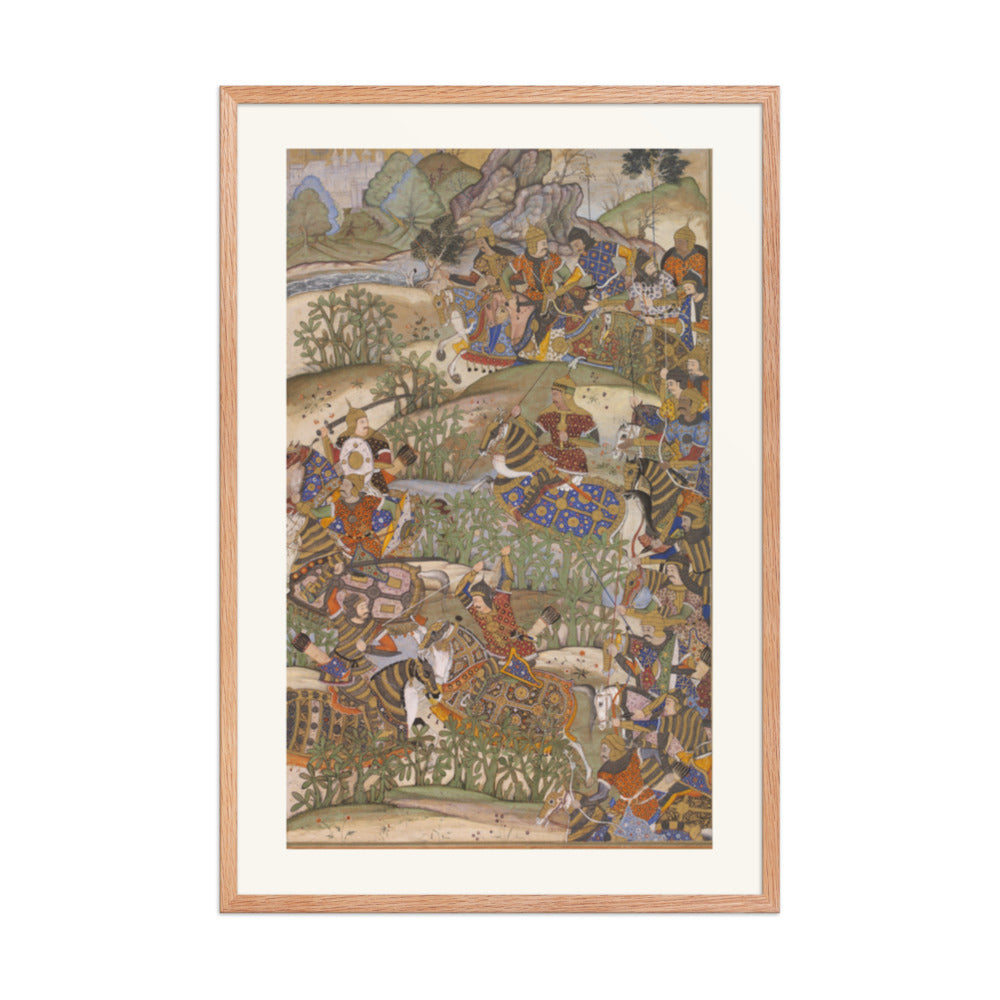 Cavalry Clash — Restored Mughal Wall Art — view 8