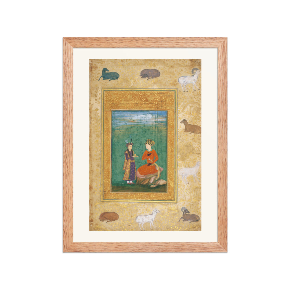 Shah Abbas I Attended by a Page, by Abu'l Hasan | Restored Persian Miniature — view 4