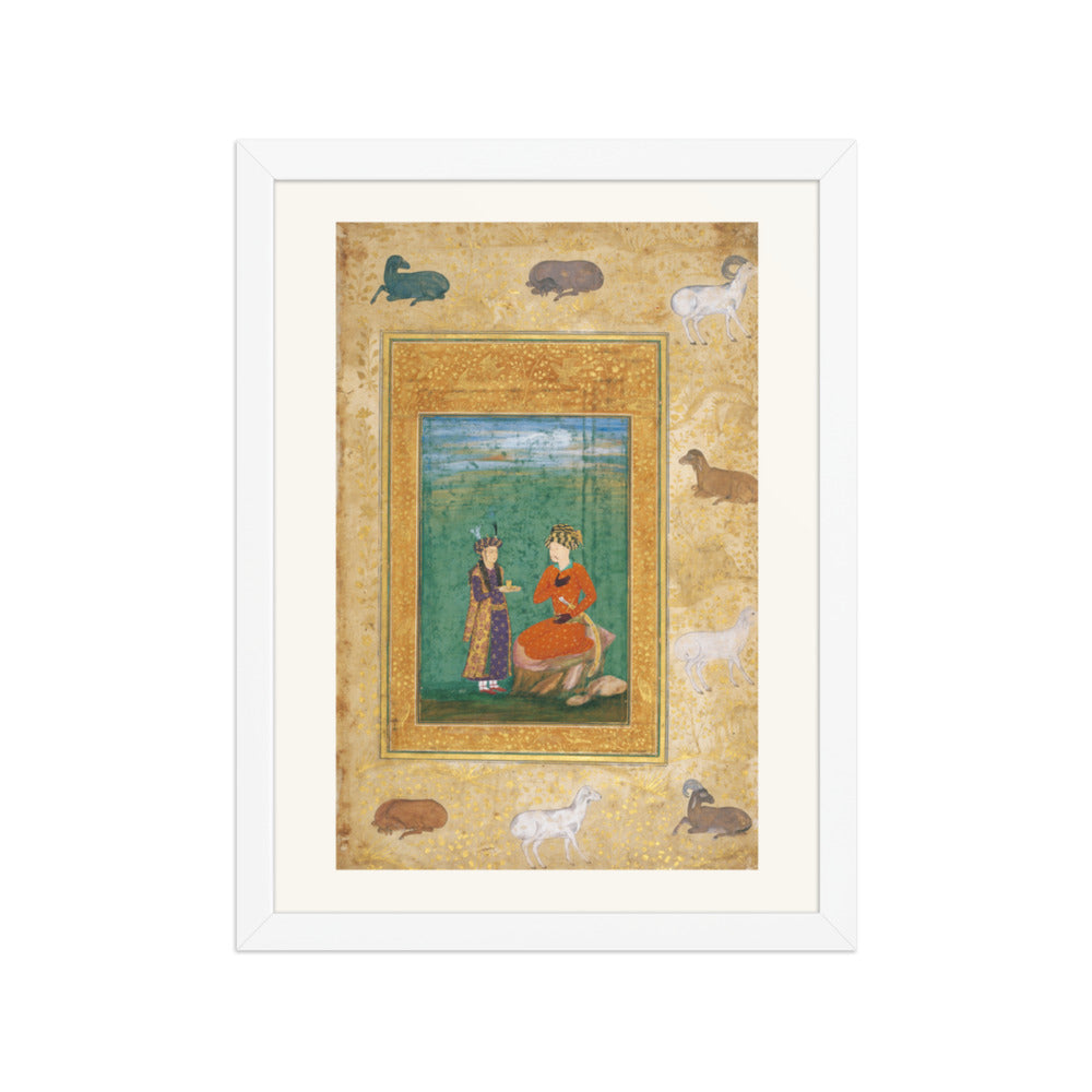 Shah Abbas I Attended by a Page, by Abu'l Hasan | Restored Persian Miniature — view 6