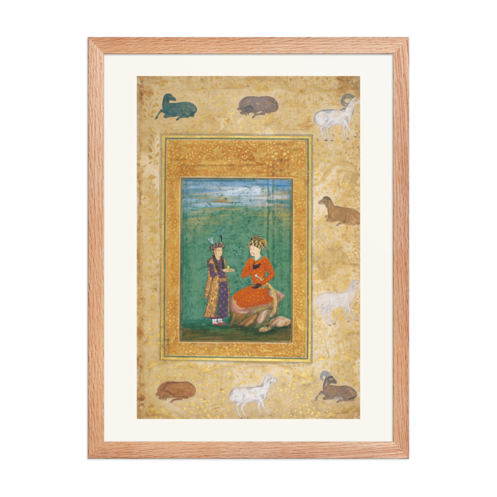 Shah Abbas I Attended by a Page, by Abu'l Hasan | Restored Persian Miniature — view 3