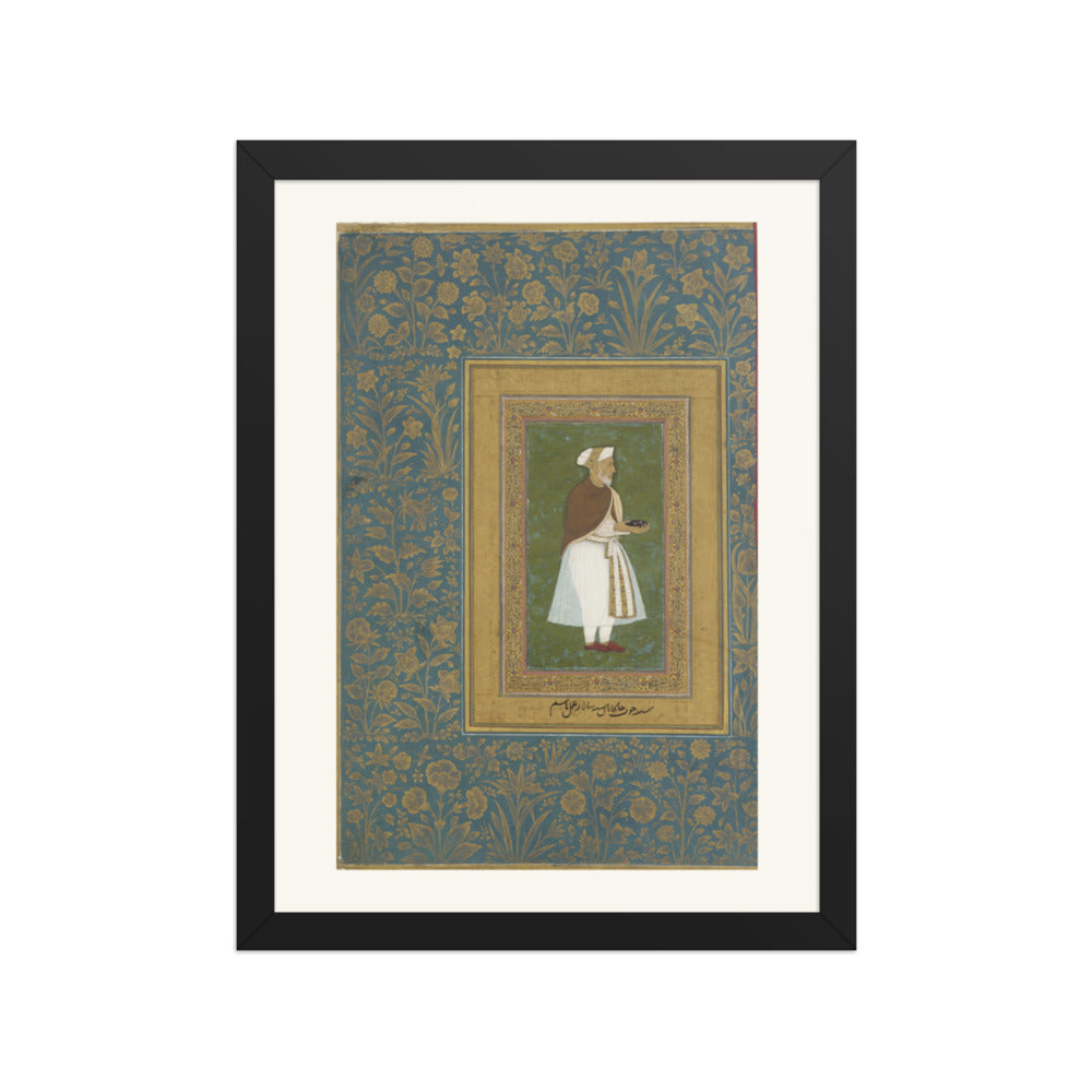 Portrait of 'Abd al-Rahim Khan-i-Khanan | Restored Mughal Wall Art — view 2