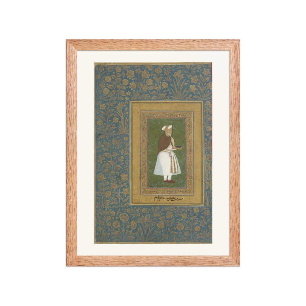 Portrait of 'Abd al-Rahim Khan-i-Khanan | Restored Mughal Wall Art — view 4