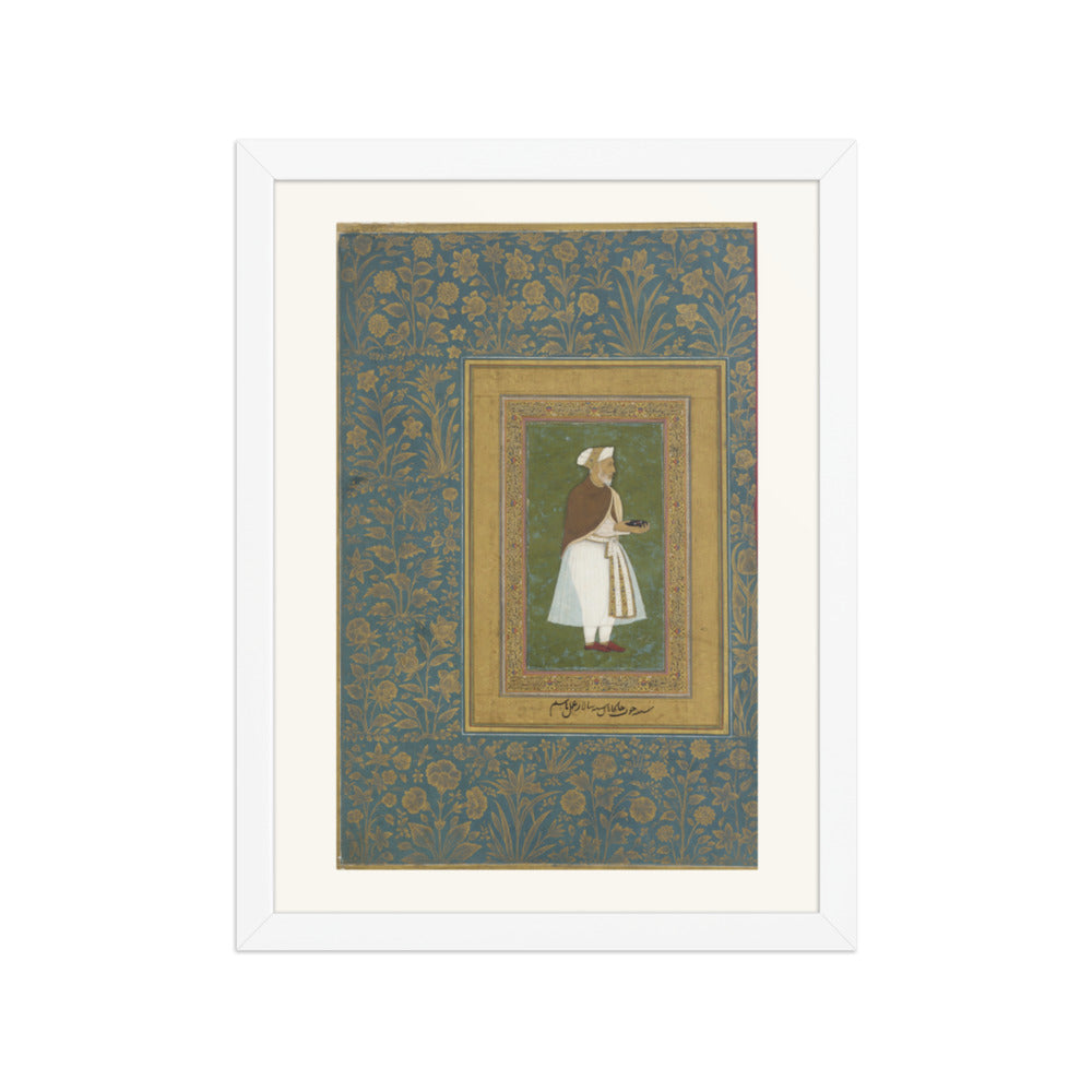 Portrait of 'Abd al-Rahim Khan-i-Khanan | Restored Mughal Wall Art — view 6