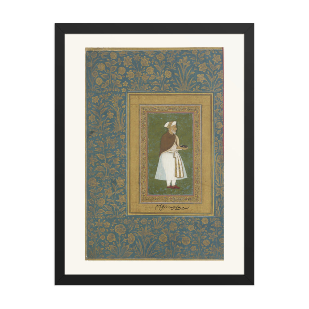 Portrait of 'Abd al-Rahim Khan-i-Khanan | Restored Mughal Wall Art — view 1