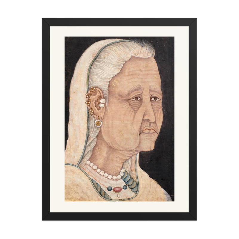 Portrait of Bibi Juliyana | Restored Mughal Wall Art