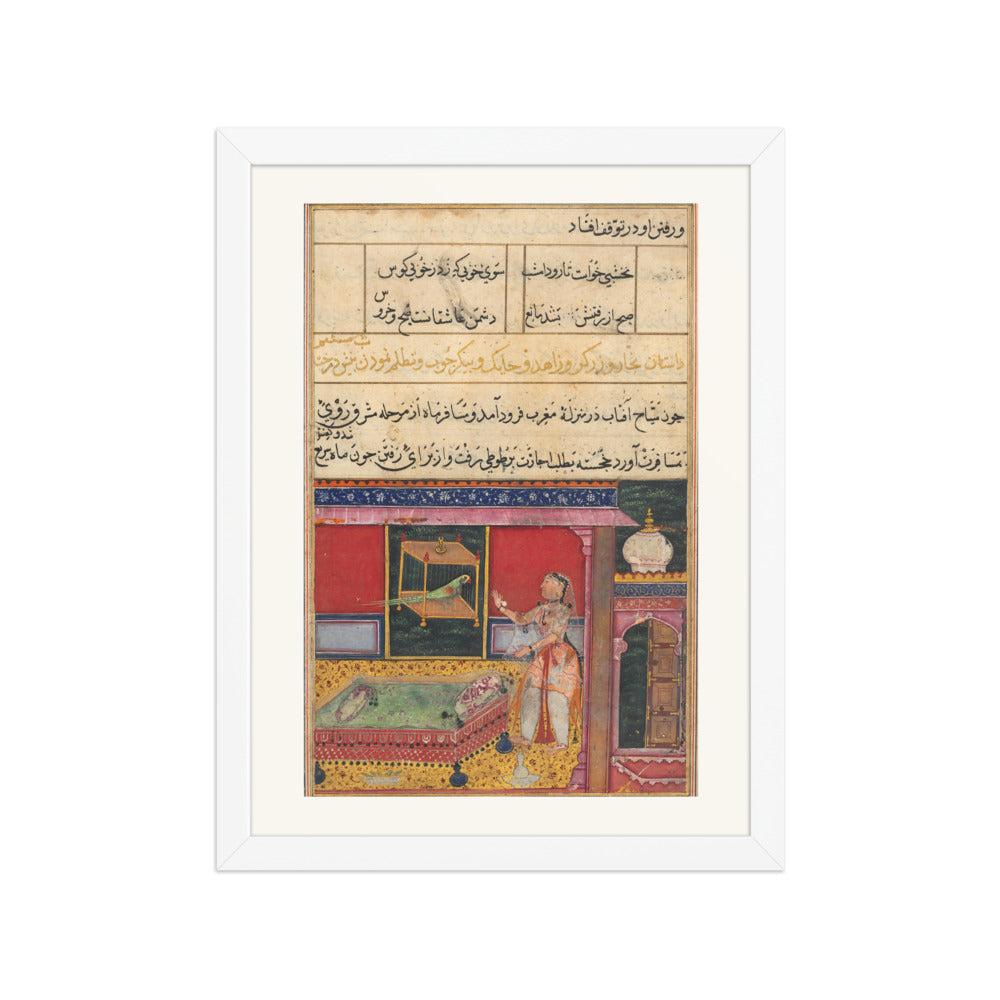 The Parrot's Advice — Tutinama, Sixth Night | Restored Mughal Wall Art — view 6