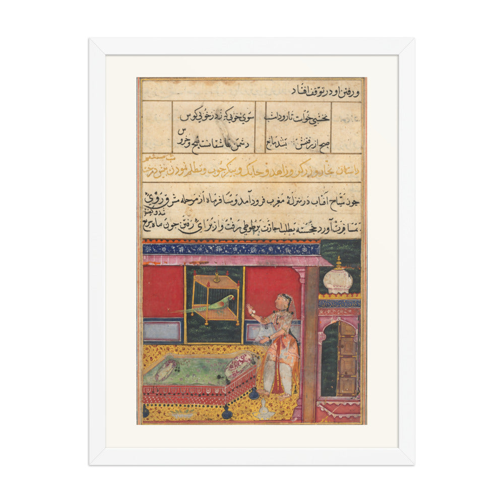 The Parrot's Advice — Tutinama, Sixth Night | Restored Mughal Wall Art — view 5