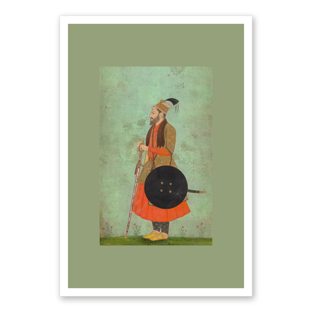Portrait of Prince Murad Bakhsh, Youngest Son of Shah Jahan (c. 1655) — Restored Mughal Wall Art — view 7