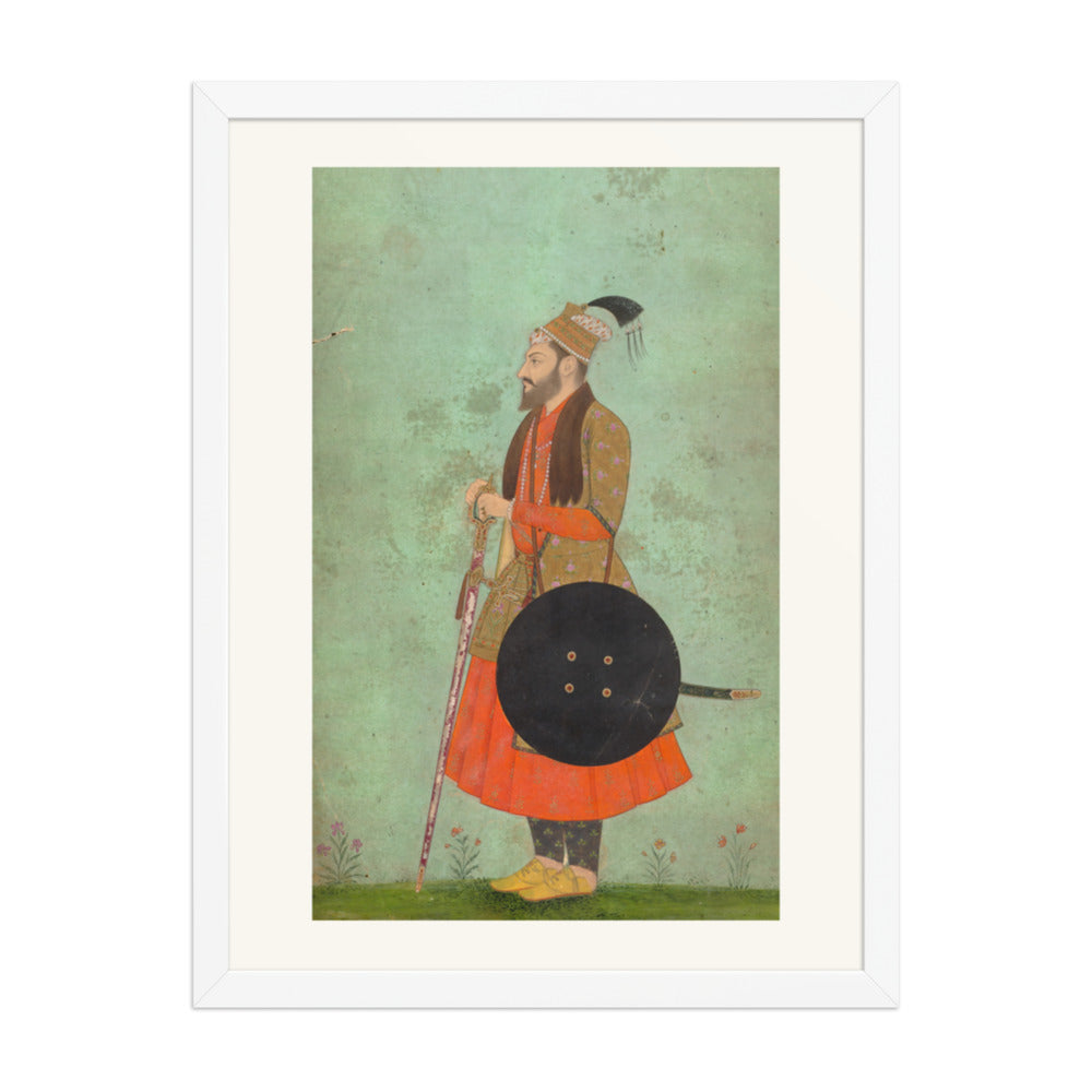 Portrait of Prince Murad Bakhsh, Youngest Son of Shah Jahan (c. 1655) — Restored Mughal Wall Art — view 6