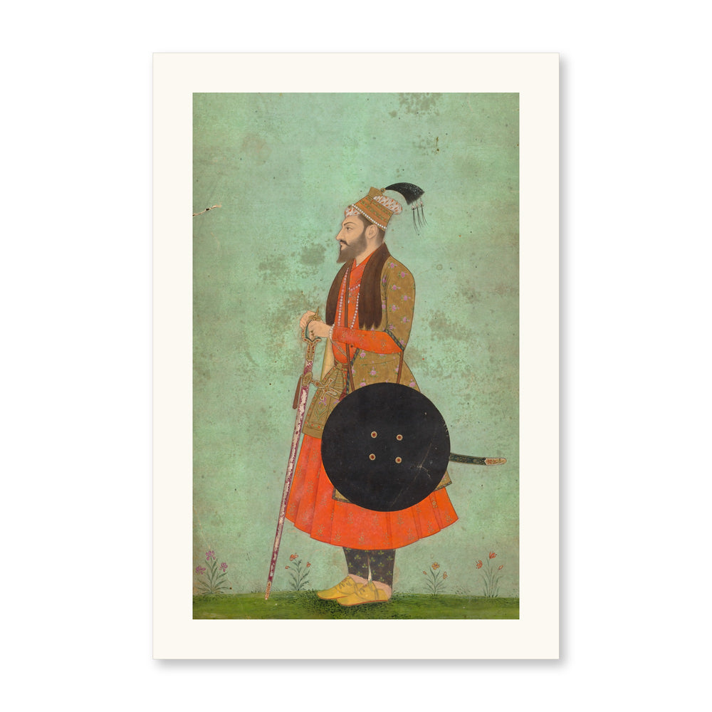 Portrait of Prince Murad Bakhsh, Youngest Son of Shah Jahan (c. 1655) — Restored Mughal Wall Art — view 7