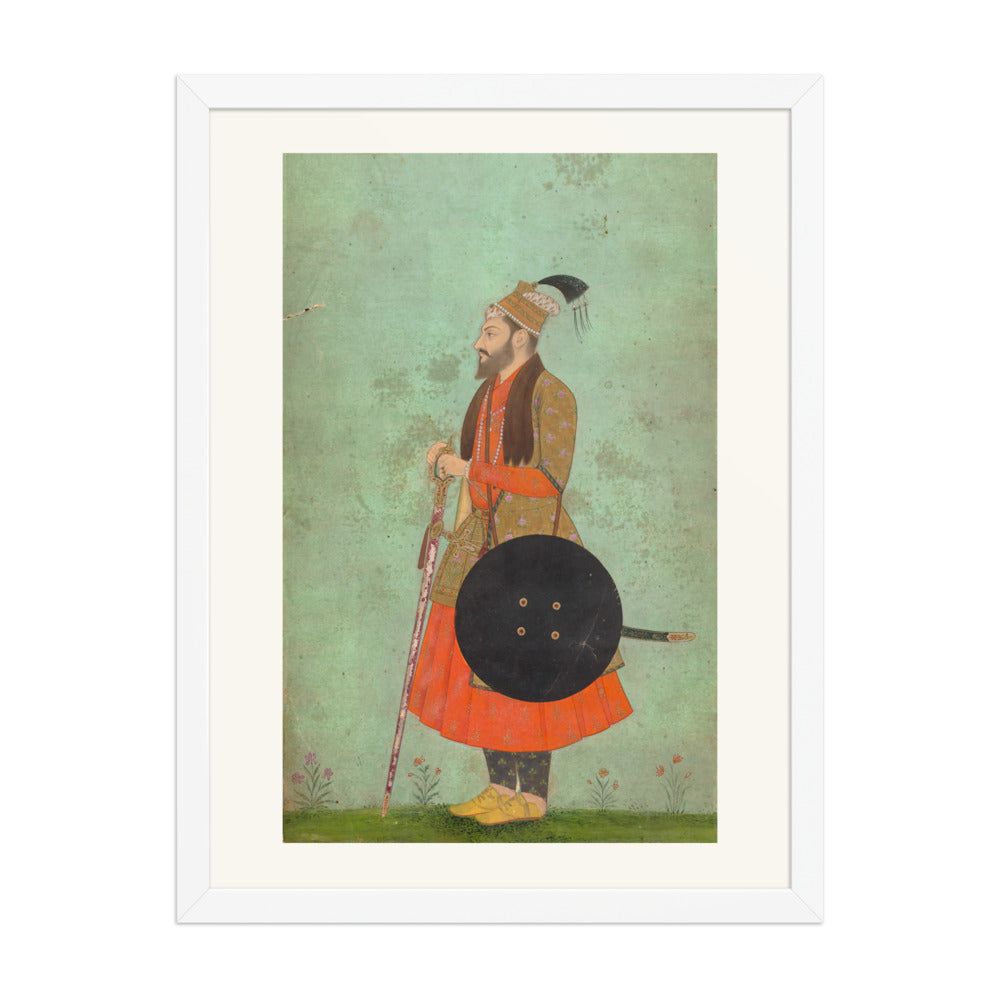 Portrait of Prince Murad Bakhsh, Youngest Son of Shah Jahan (c. 1655) — Restored Mughal Wall Art — view 3