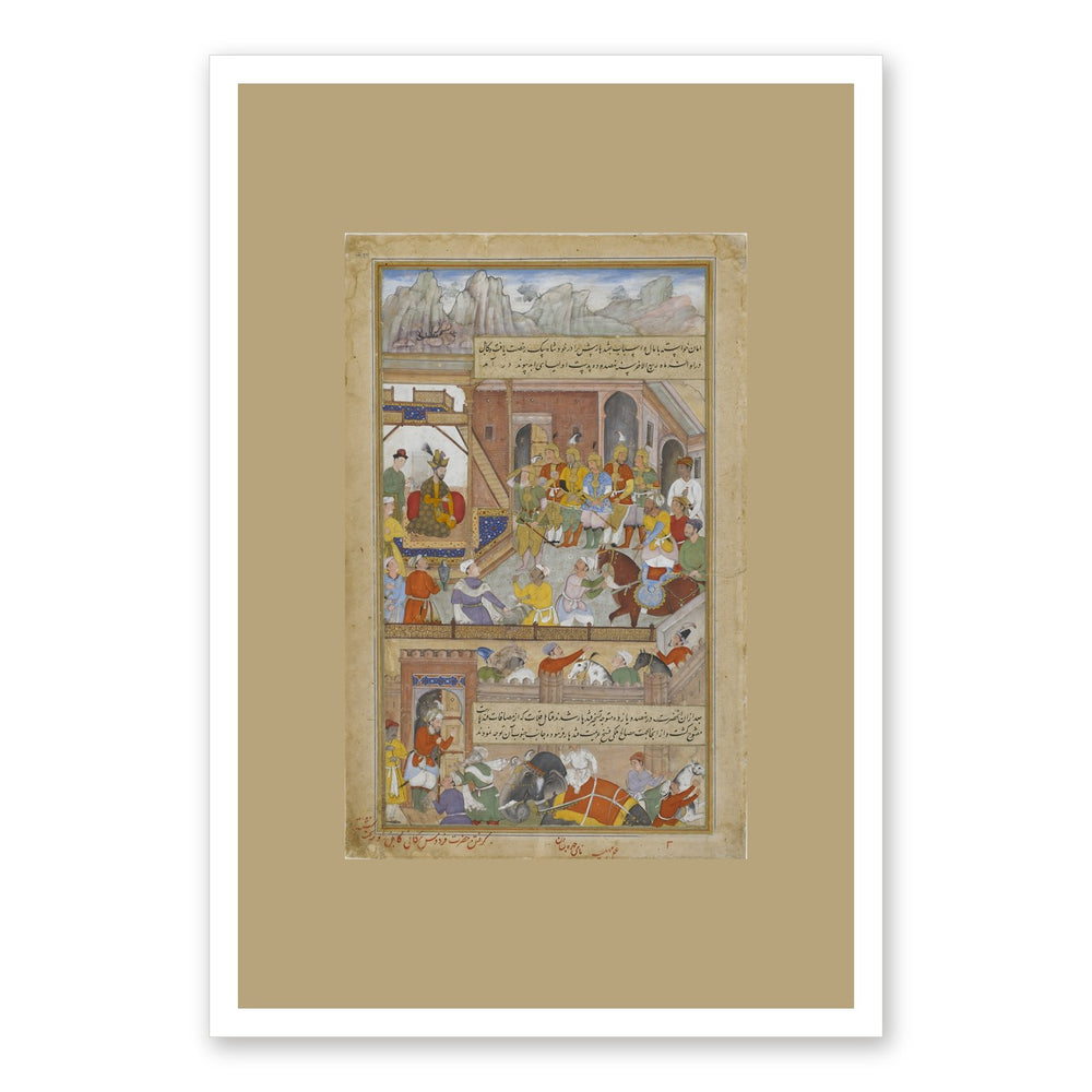 Babur's Triumph at Kabul — Restored Mughal Wall Art — view 7