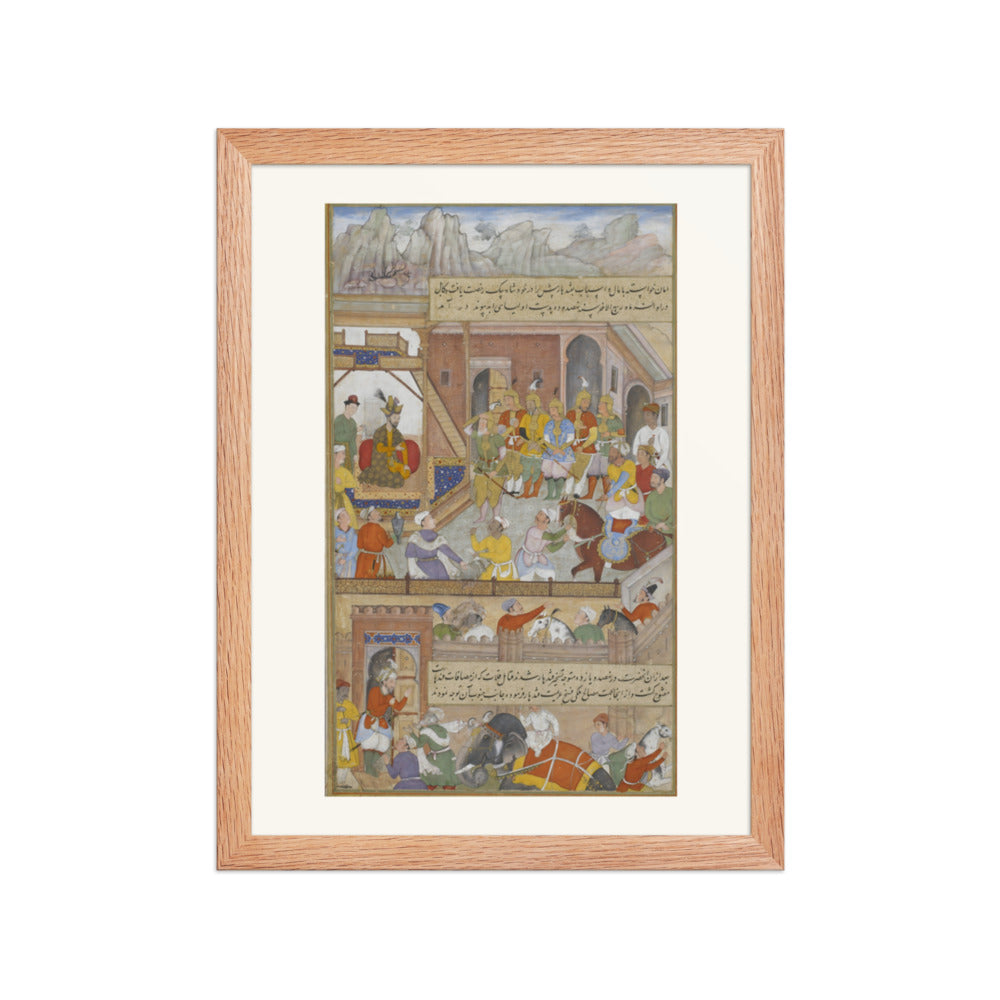 Babur's Triumph at Kabul — Restored Mughal Wall Art — view 2