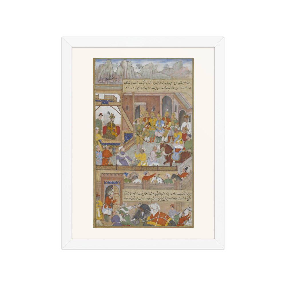 Babur's Triumph at Kabul — Restored Mughal Wall Art — view 3