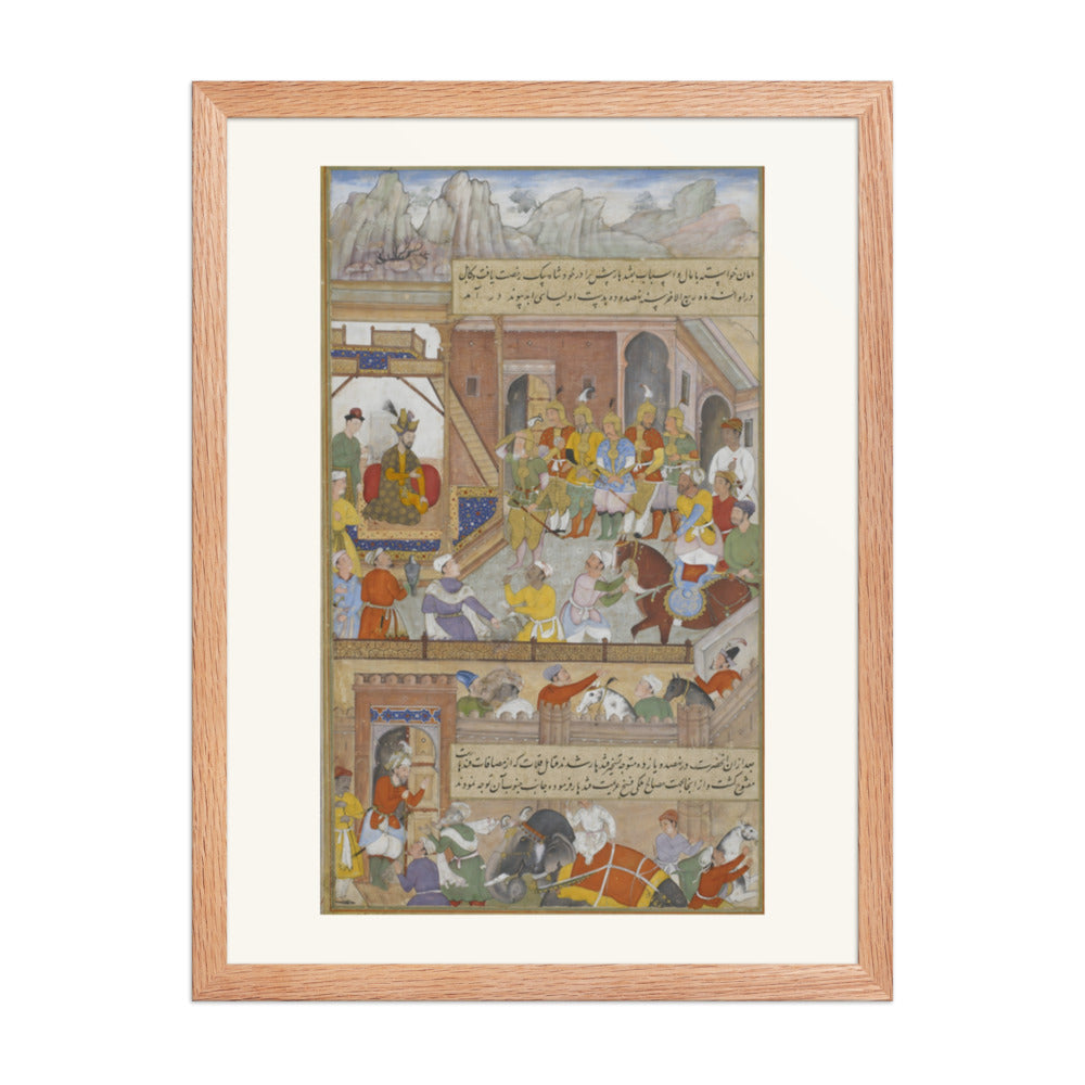 Babur's Triumph at Kabul — Restored Mughal Wall Art — view 5