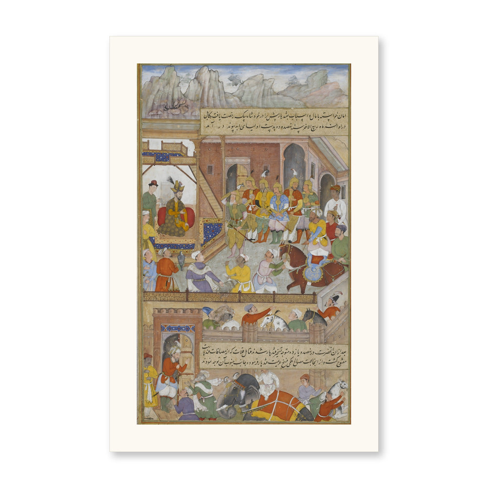 Babur's Triumph at Kabul — Restored Mughal Wall Art — view 7
