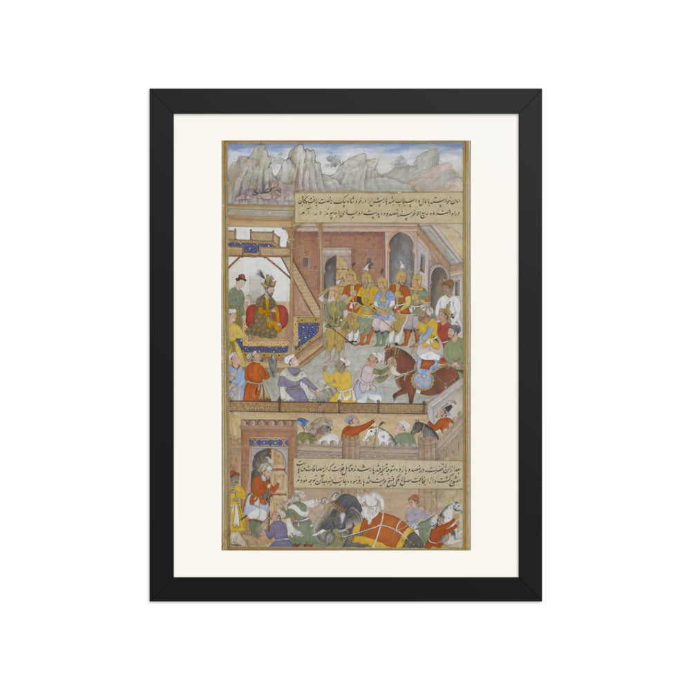 Babur's Triumph at Kabul — Restored Mughal Wall Art — view 4