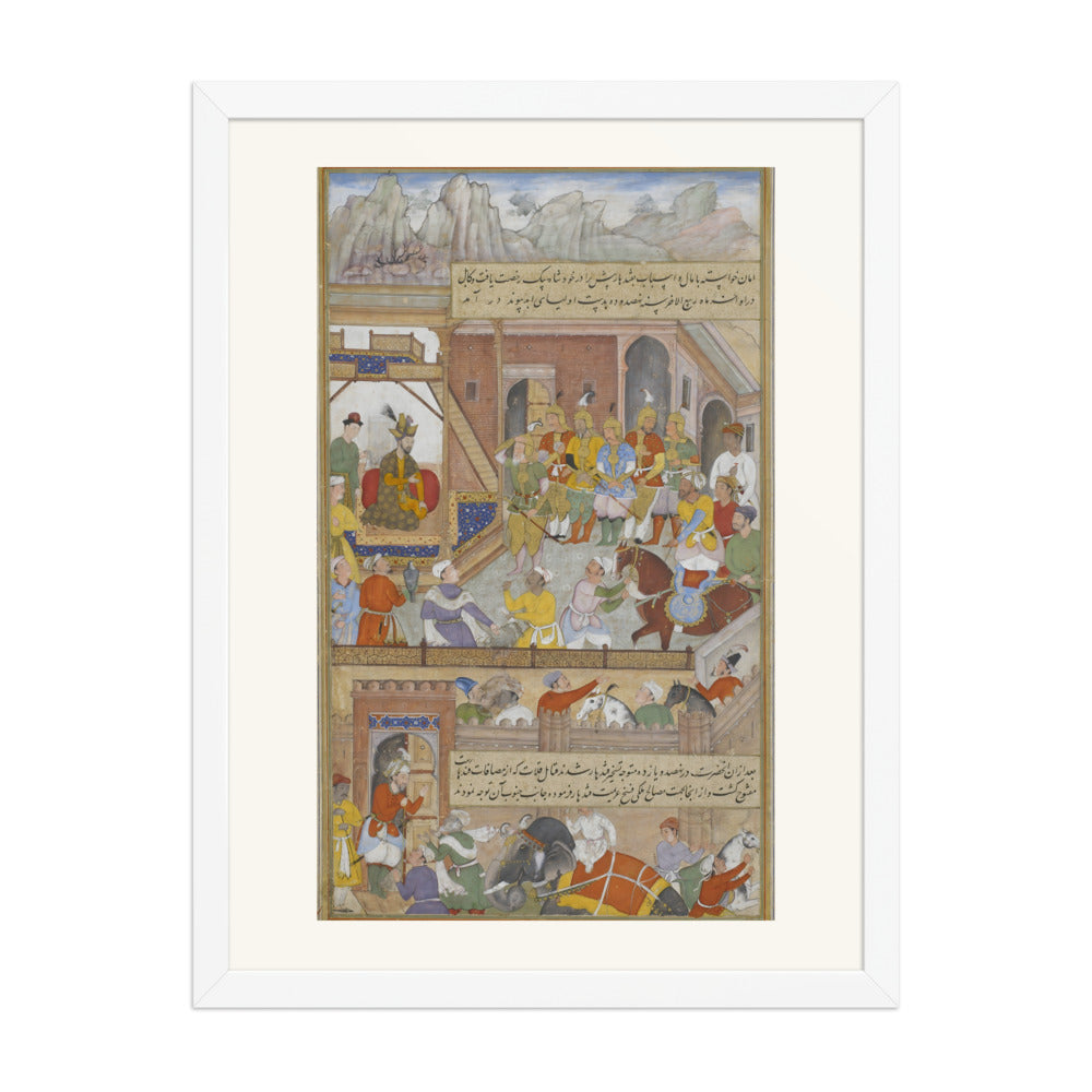 Babur's Triumph at Kabul — Restored Mughal Wall Art — view 3