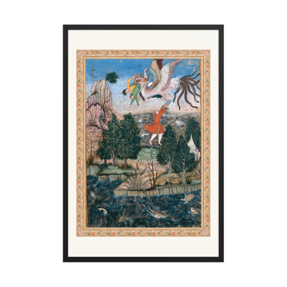 The Flight of the Simurgh by Basawan | Restored Mughal Wall Art — view 7