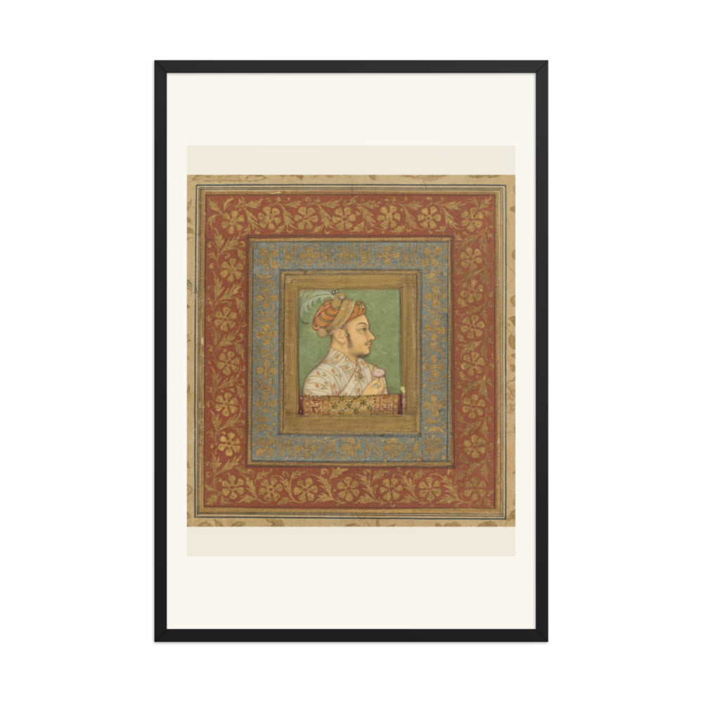 Portrait of Murad Bakhsh by Balchand — Mughal Album Folio | Restored Mughal Wall Art — view 8