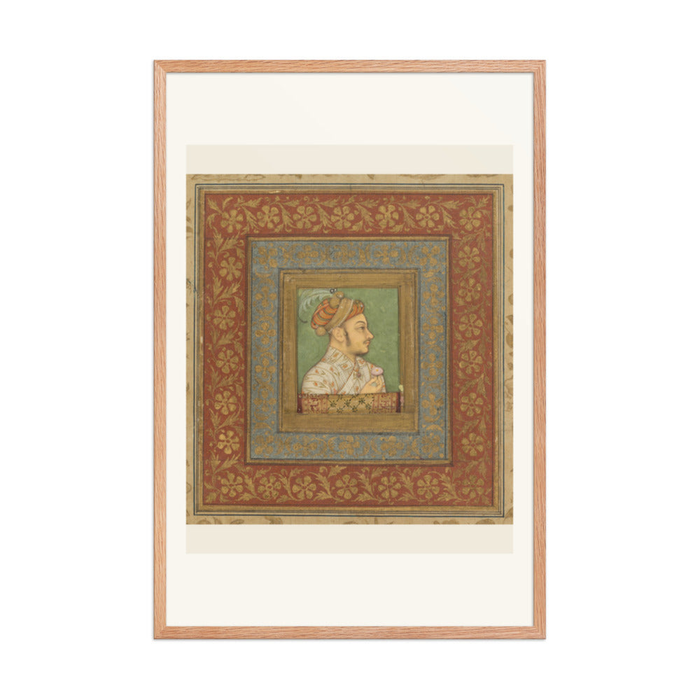 Portrait of Murad Bakhsh by Balchand — Mughal Album Folio | Restored Mughal Wall Art — view 9