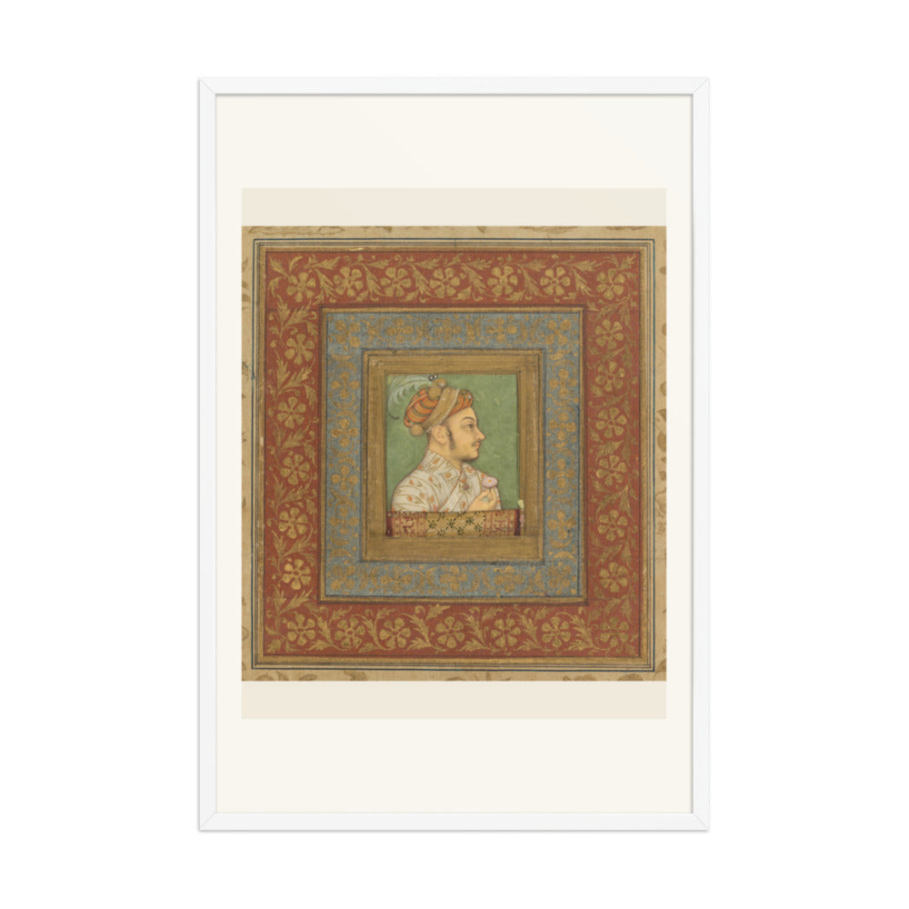 Portrait of Murad Bakhsh by Balchand — Mughal Album Folio | Restored Mughal Wall Art — view 10