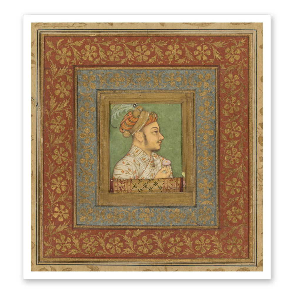 Portrait of Murad Bakhsh by Balchand — Mughal Album Folio | Restored Mughal Wall Art — view 7