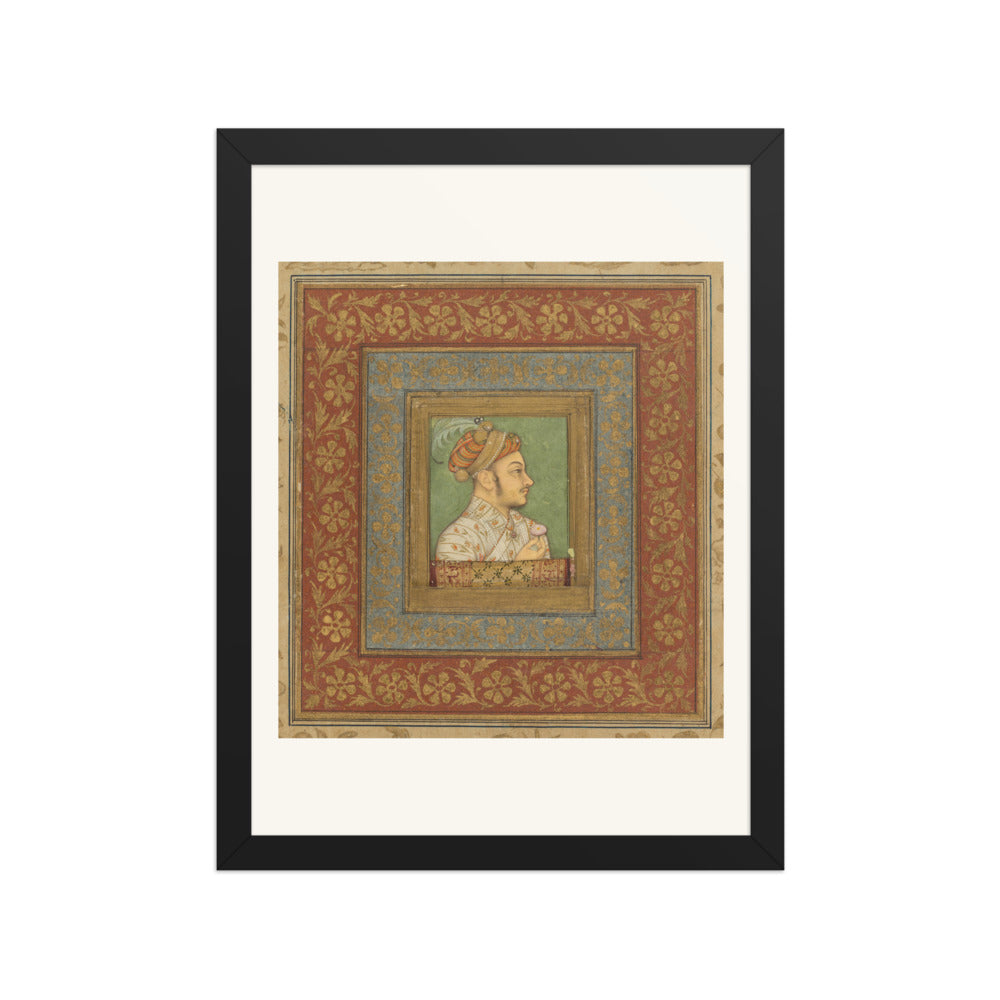 Portrait of Murad Bakhsh by Balchand — Mughal Album Folio | Restored Mughal Wall Art — view 2