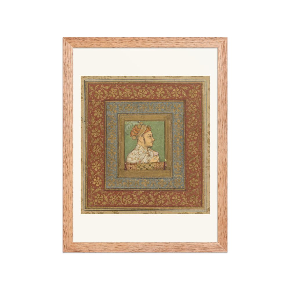 Portrait of Murad Bakhsh by Balchand — Mughal Album Folio | Restored Mughal Wall Art — view 4