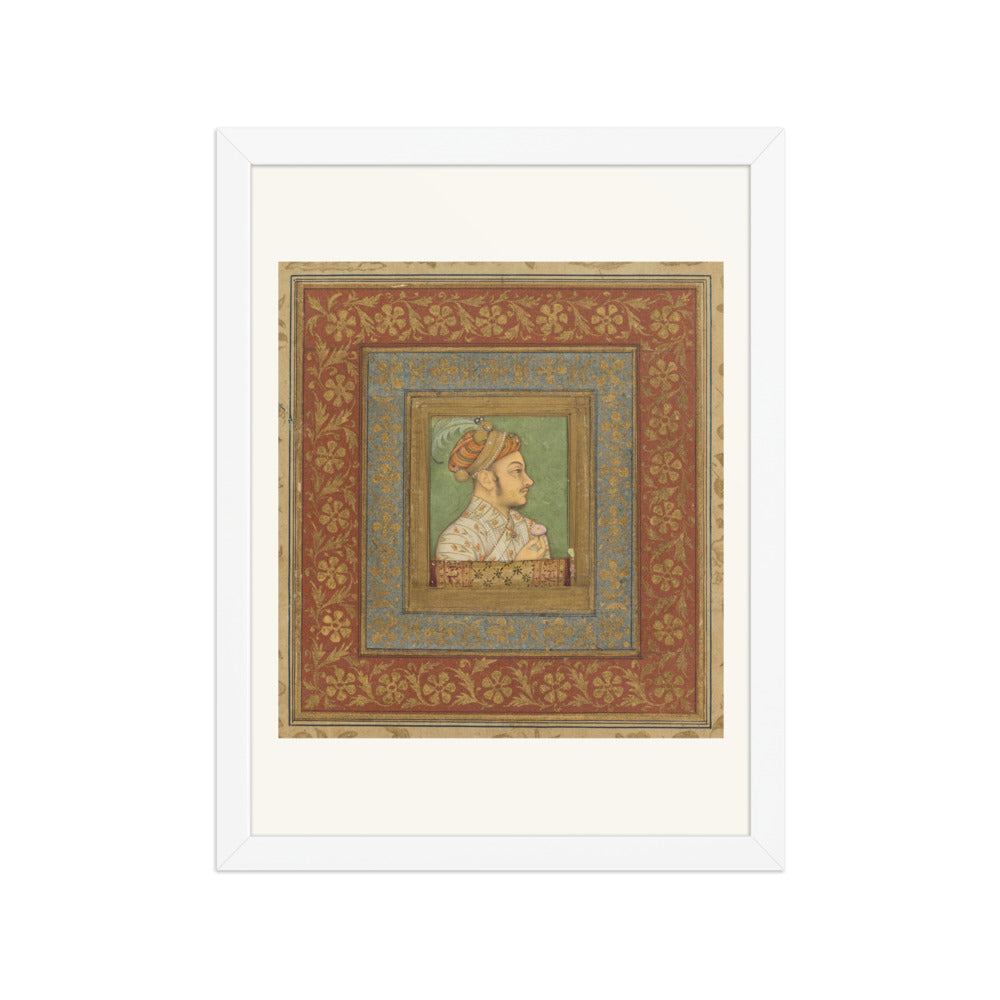 Portrait of Murad Bakhsh by Balchand — Mughal Album Folio | Restored Mughal Wall Art — view 6