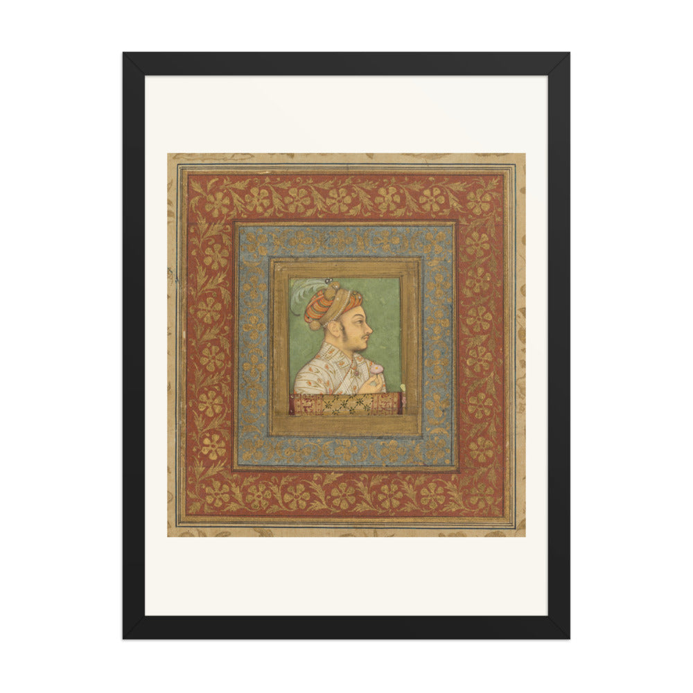 Portrait of Murad Bakhsh by Balchand — Mughal Album Folio | Restored Mughal Wall Art — view 1