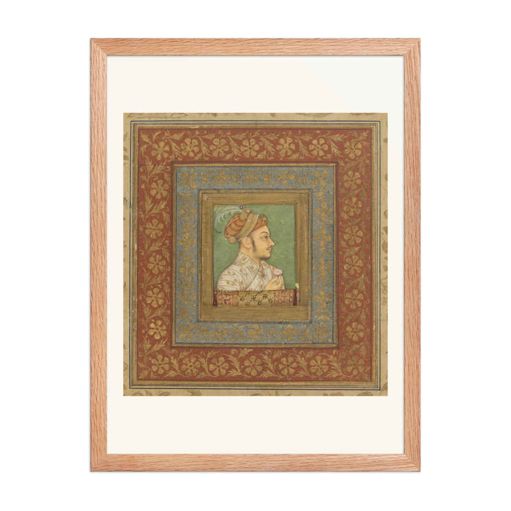Portrait of Murad Bakhsh by Balchand — Mughal Album Folio | Restored Mughal Wall Art — view 3