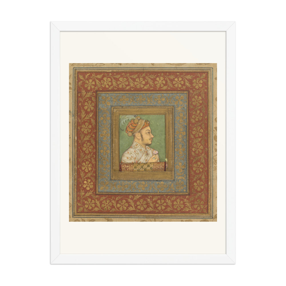 Portrait of Murad Bakhsh by Balchand — Mughal Album Folio | Restored Mughal Wall Art — view 5