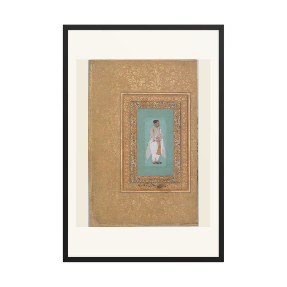 Portrait of Raja Suraj Singh Rathor by Bishan Das | Restored Mughal Wall Art — view 7