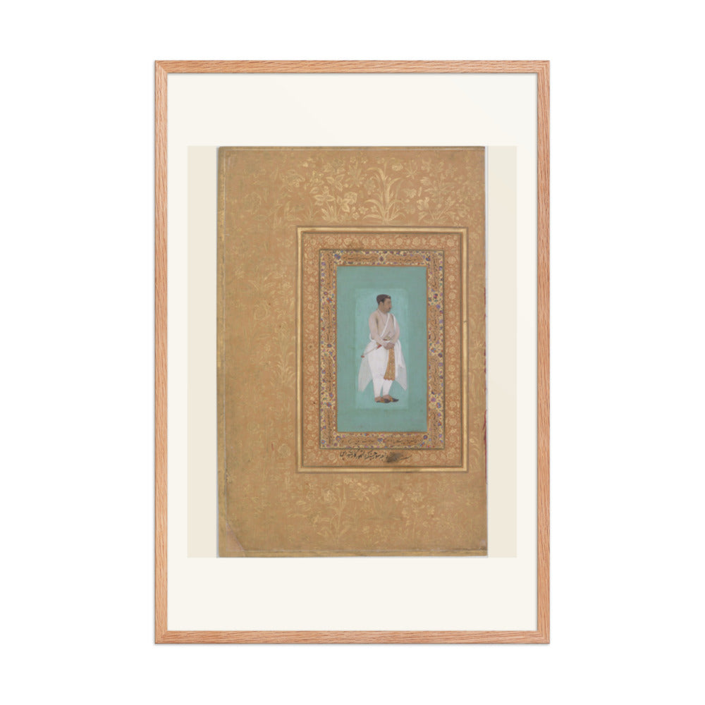 Portrait of Raja Suraj Singh Rathor by Bishan Das | Restored Mughal Wall Art — view 8