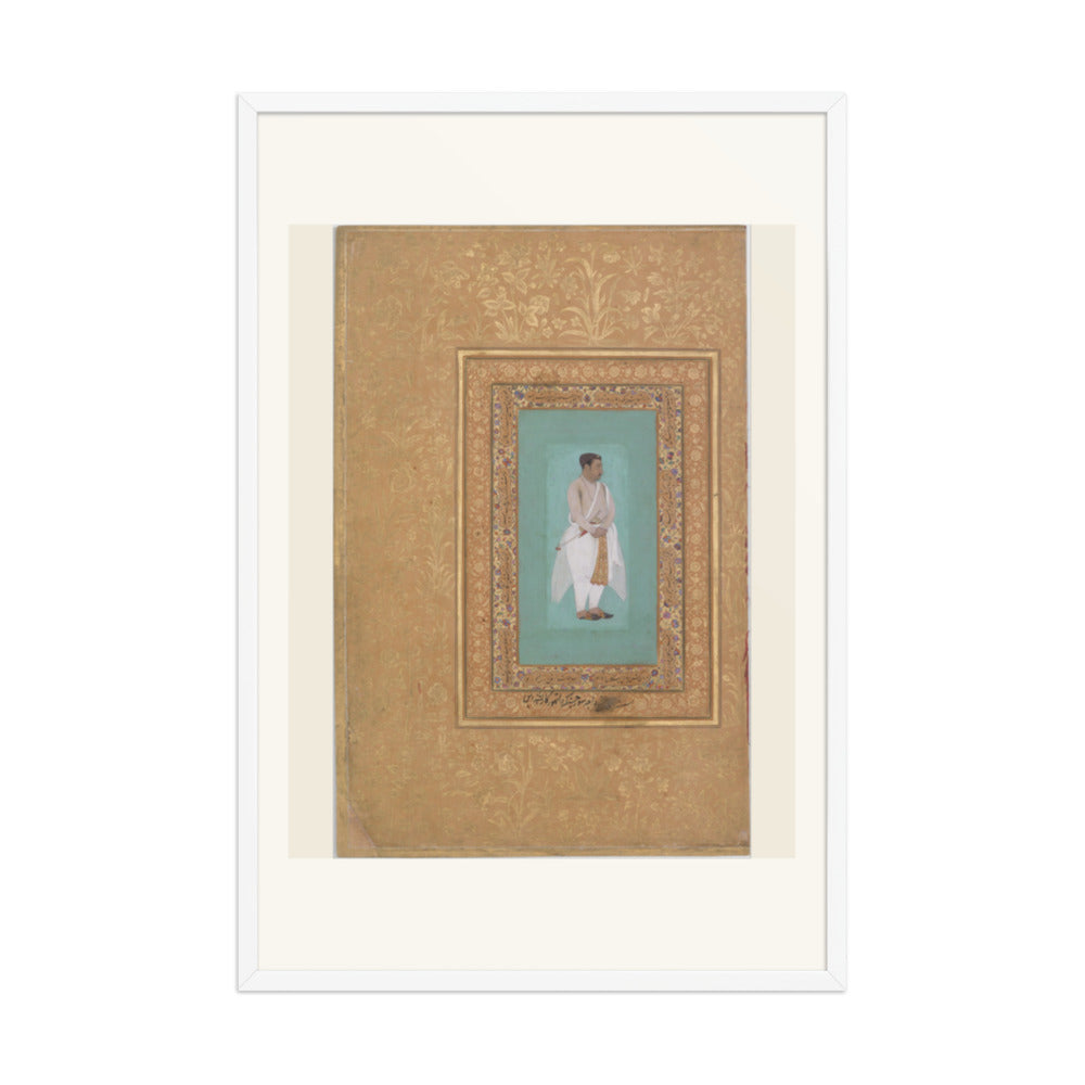 Portrait of Raja Suraj Singh Rathor by Bishan Das | Restored Mughal Wall Art — view 9