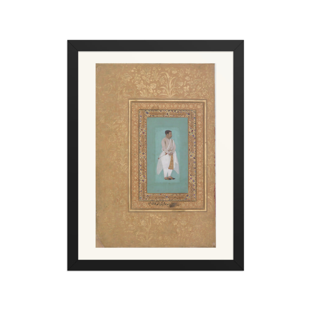 Portrait of Raja Suraj Singh Rathor by Bishan Das | Restored Mughal Wall Art — view 2