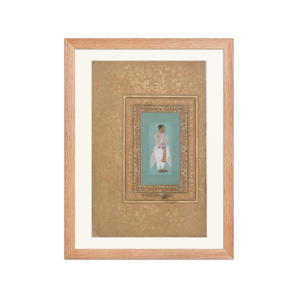 Portrait of Raja Suraj Singh Rathor by Bishan Das | Restored Mughal Wall Art — view 4