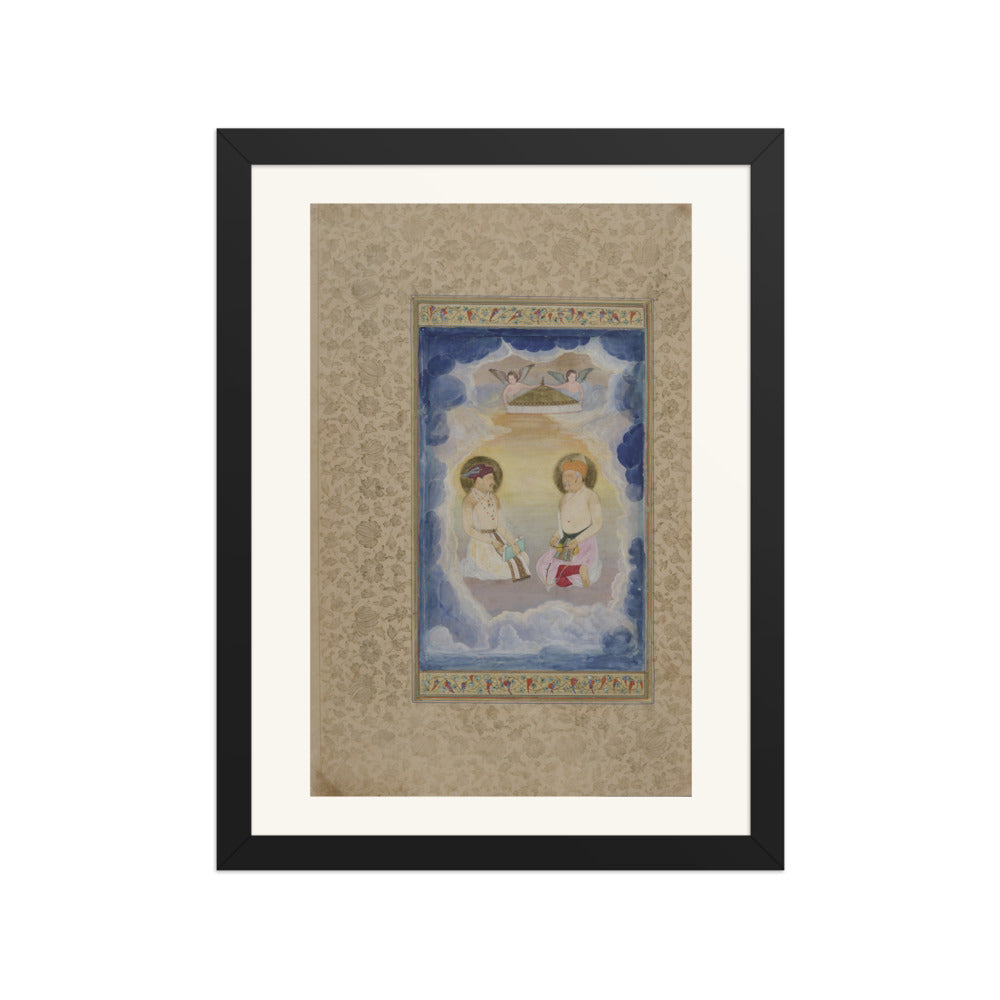 Celestial Enthronement — Restored Mughal Wall Art — view 4