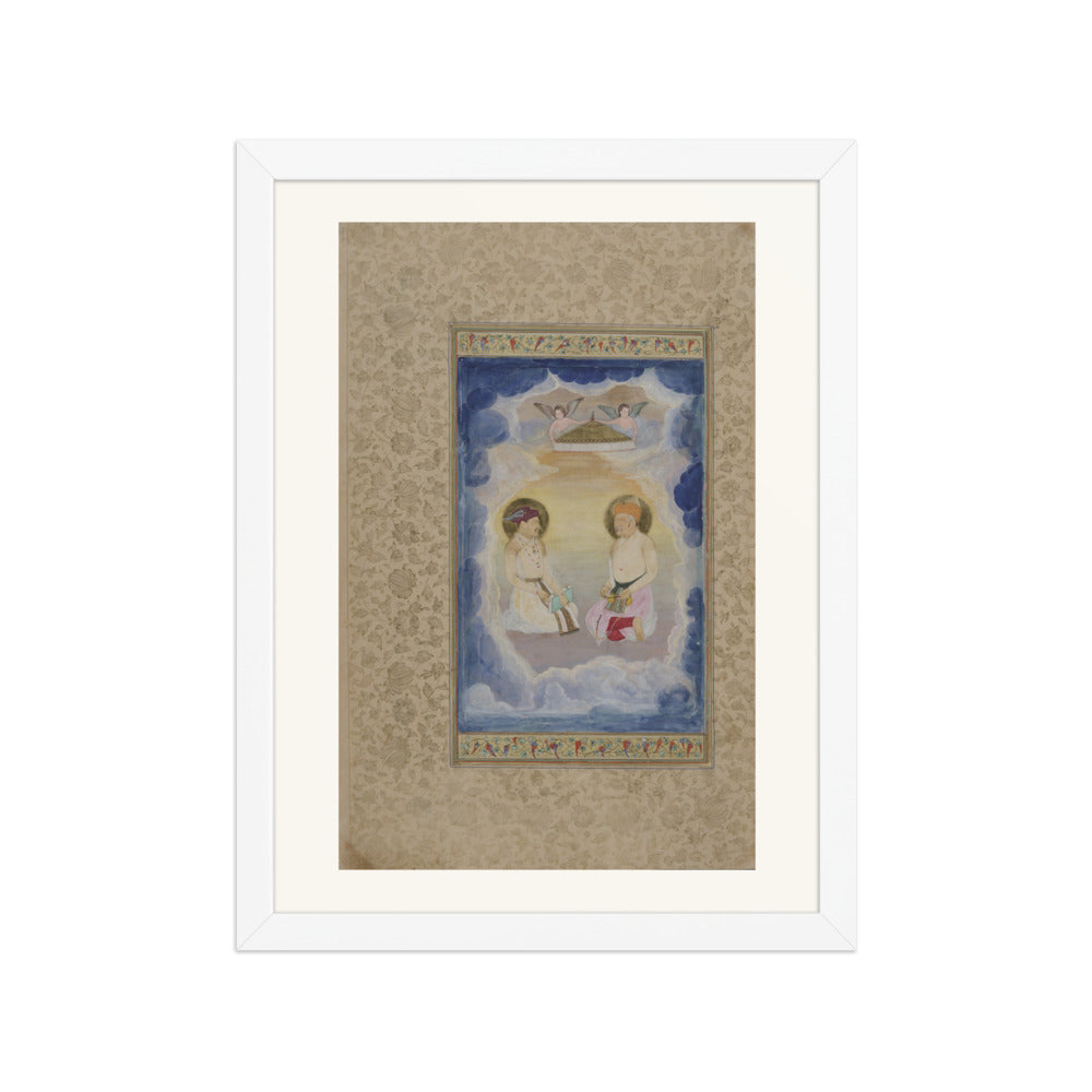 Celestial Enthronement — Restored Mughal Wall Art — view 6