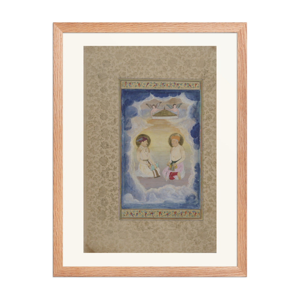 Celestial Enthronement — Restored Mughal Wall Art — view 2