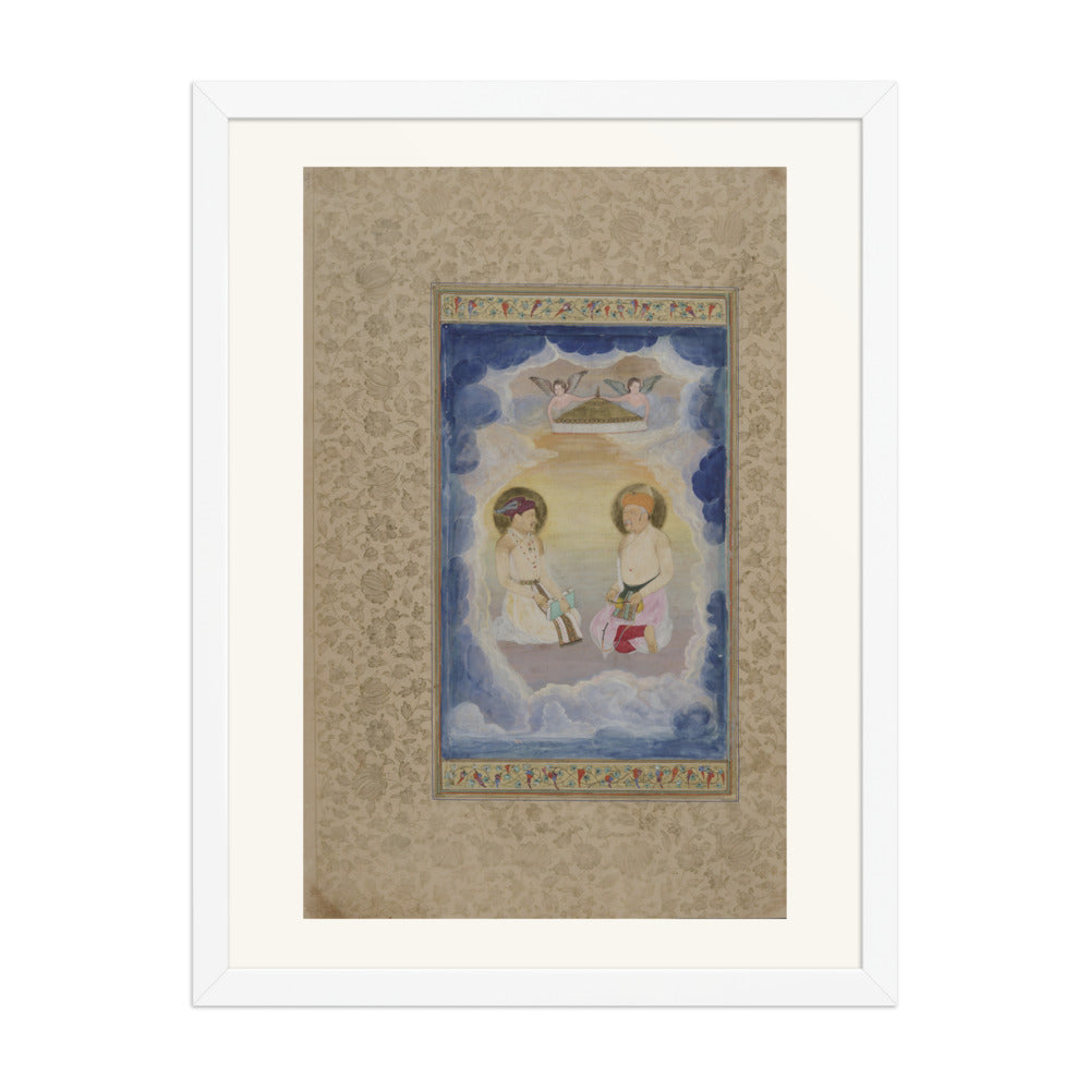 Celestial Enthronement — Restored Mughal Wall Art — view 3