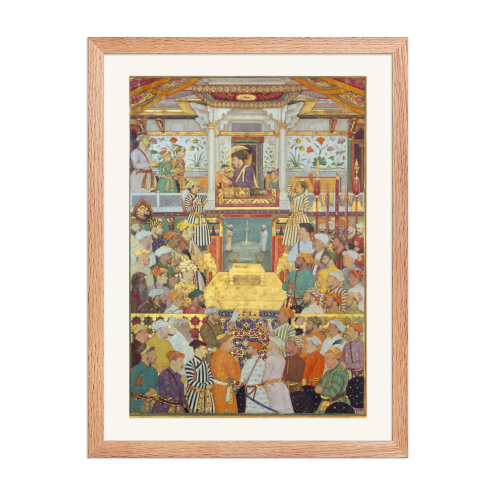 Padshahnama Plate 10 — Shah Jahan Receives His Three Eldest Sons and Asaf Khan | Restored Mughal Wall Art — view 5